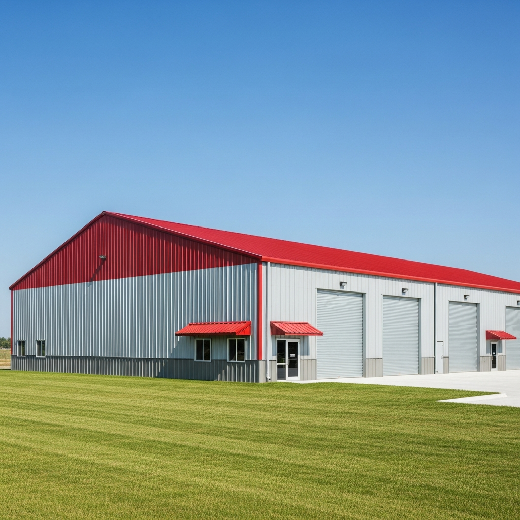 Commercial steel building
