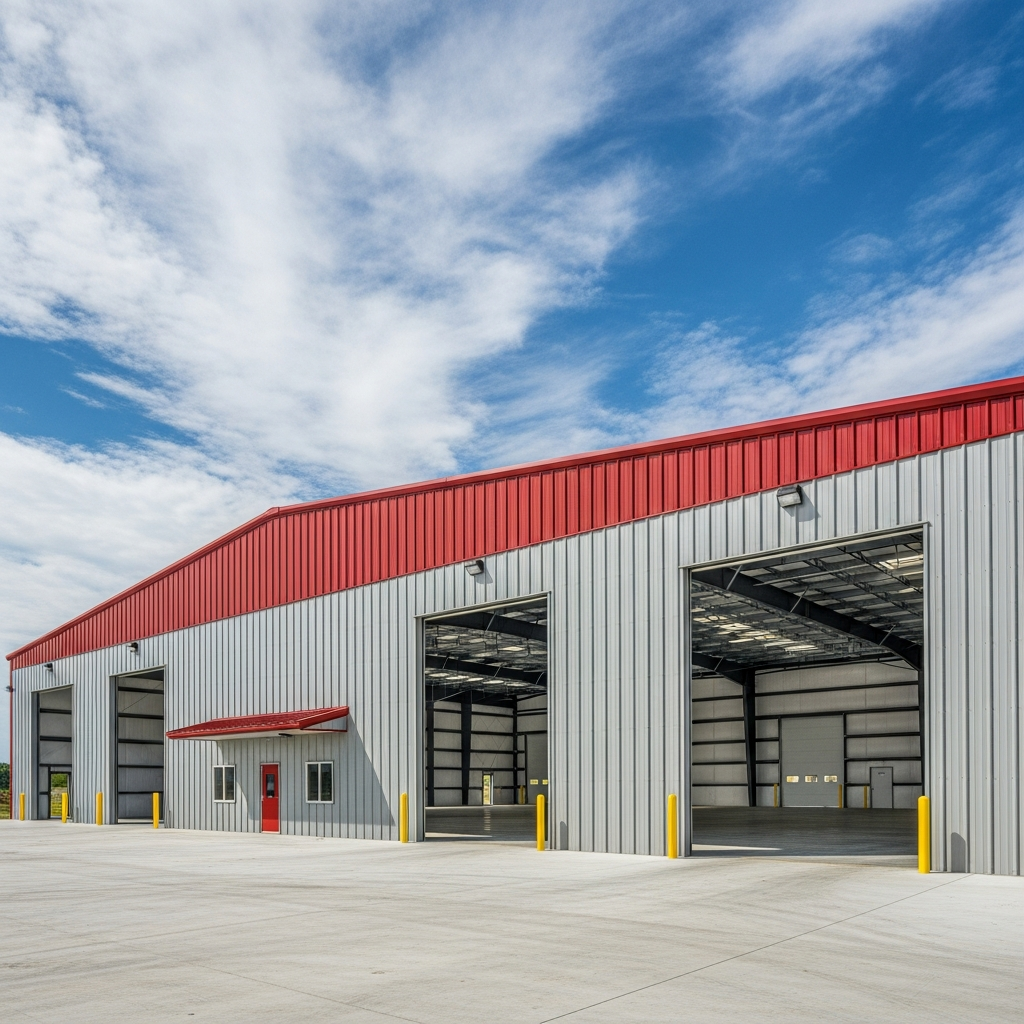 Commercial steel building