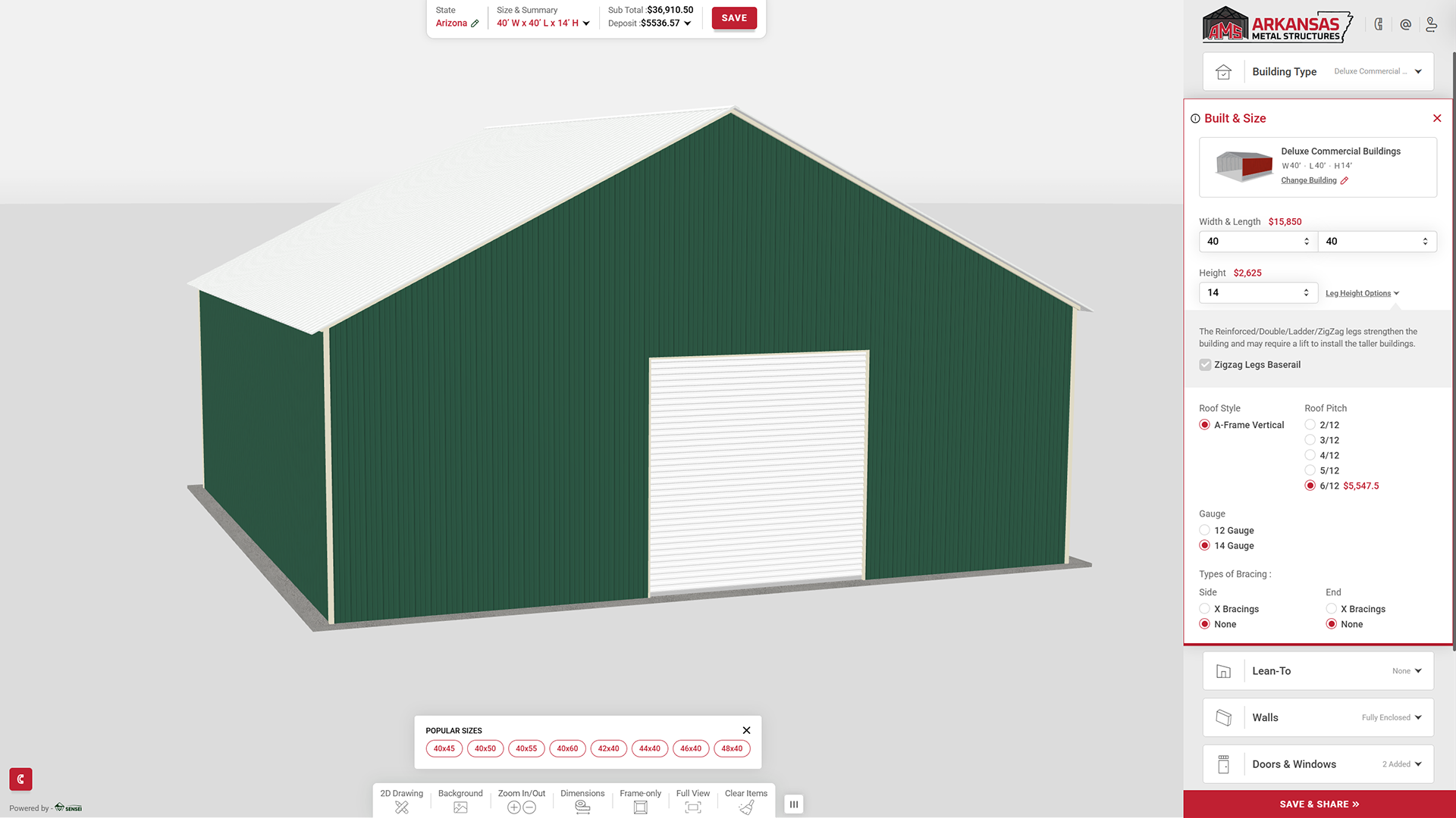 Choose Roof Style