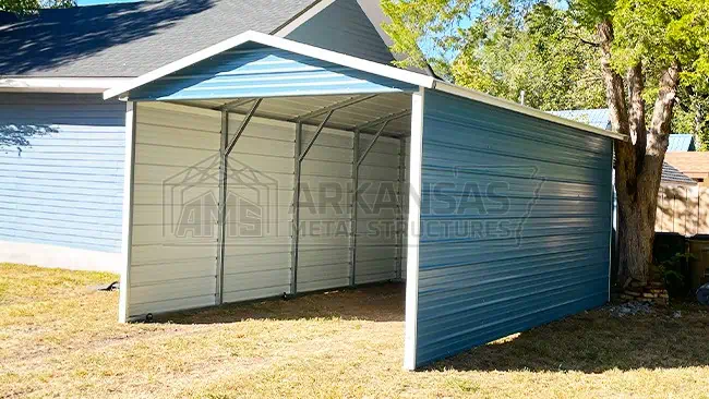 12x20x8 Enclosed Carport