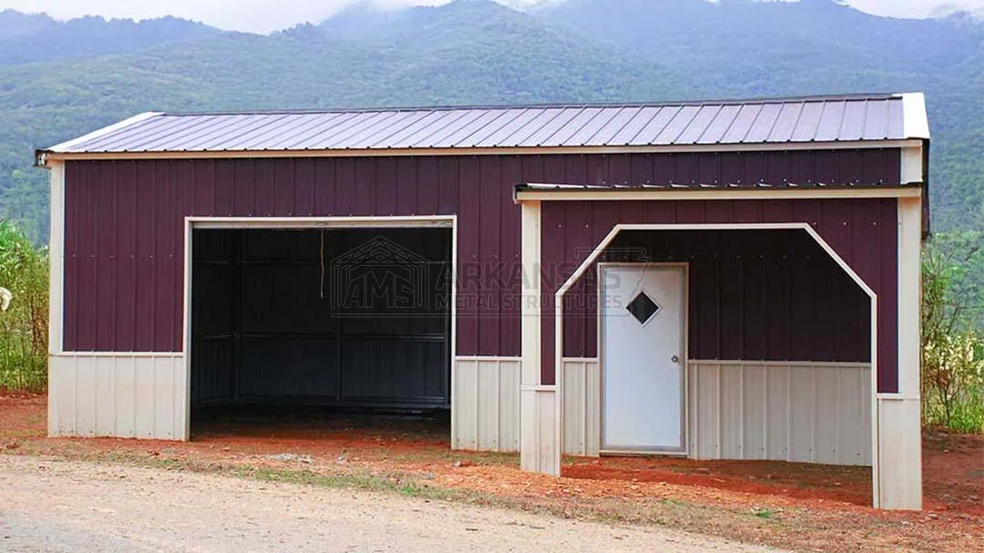 20x30x10 Garage With Lean To