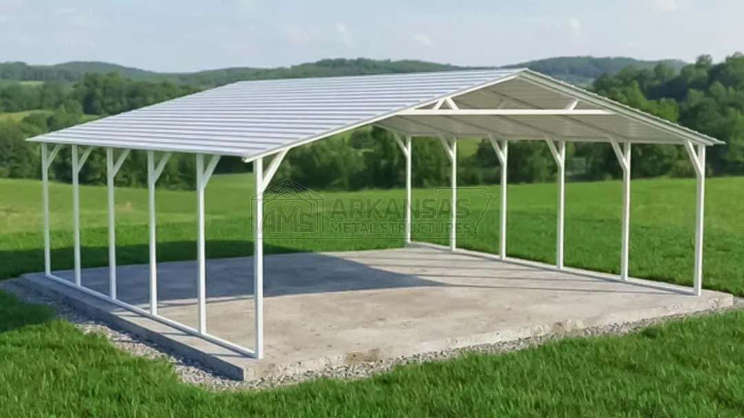 26x25x8 2 Car Carport
