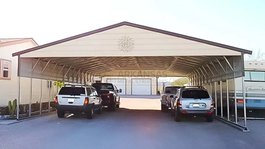 30x45x9 Three Car Carport